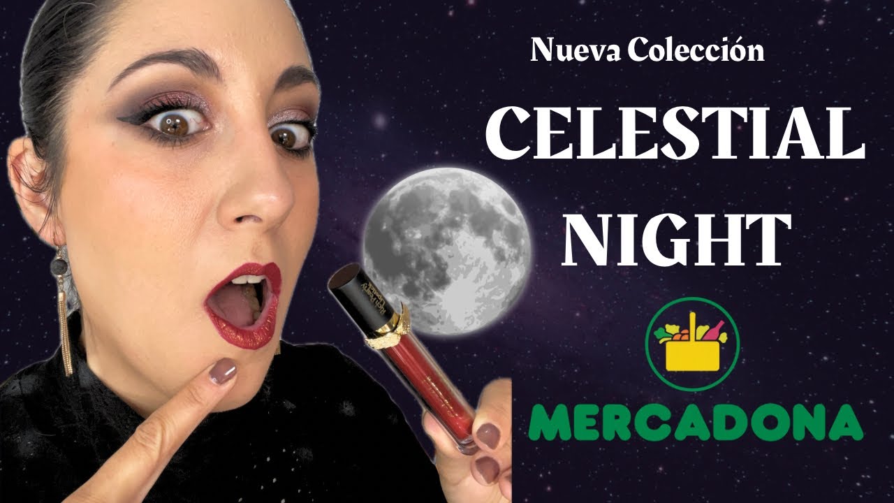🌜Colección CELESTIAL NIGHT de Mercadona 🌚 Review, Swatches y 2 Maquillajes con la Paleta