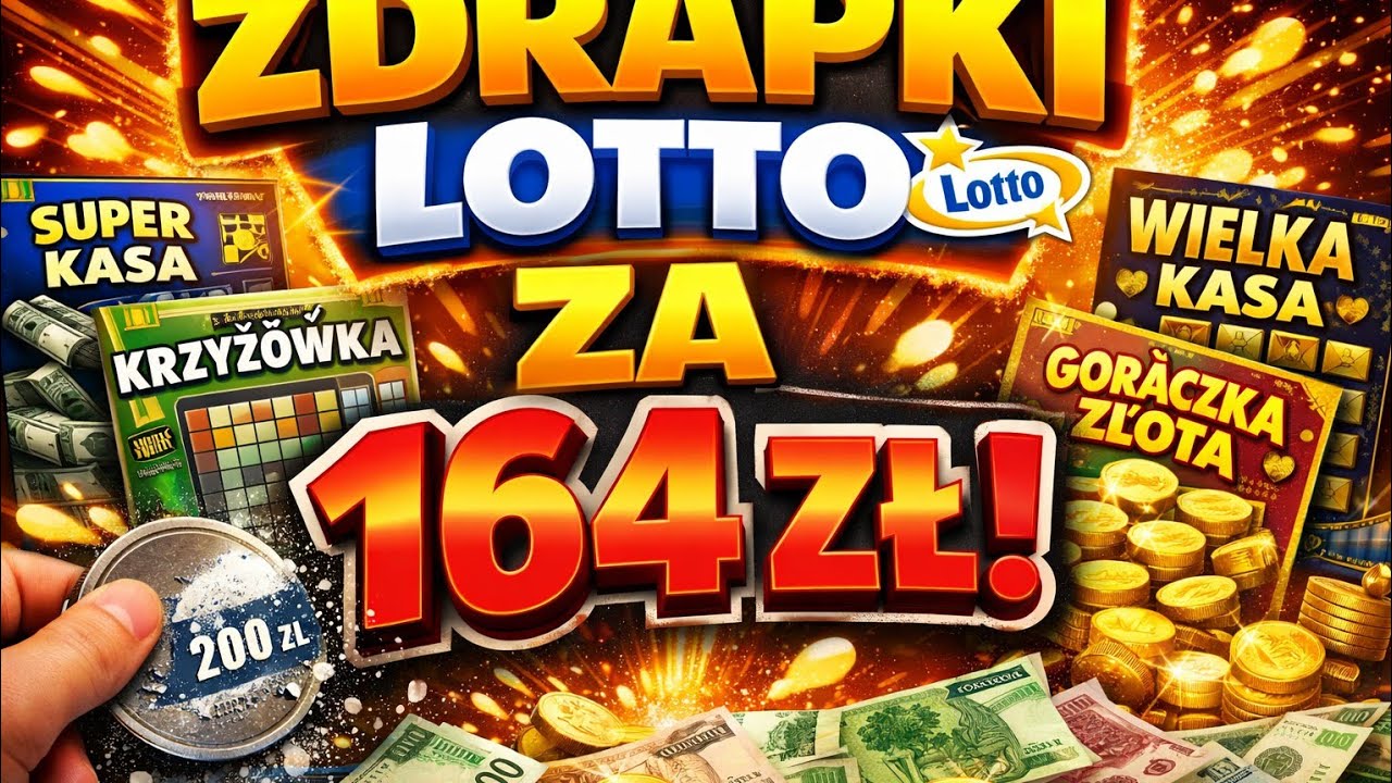 WYGRANA Zdrapki Lotto wybrała ZDRAPKOWA KR&Oacute;LOWA Zdrapki za 164 złote 