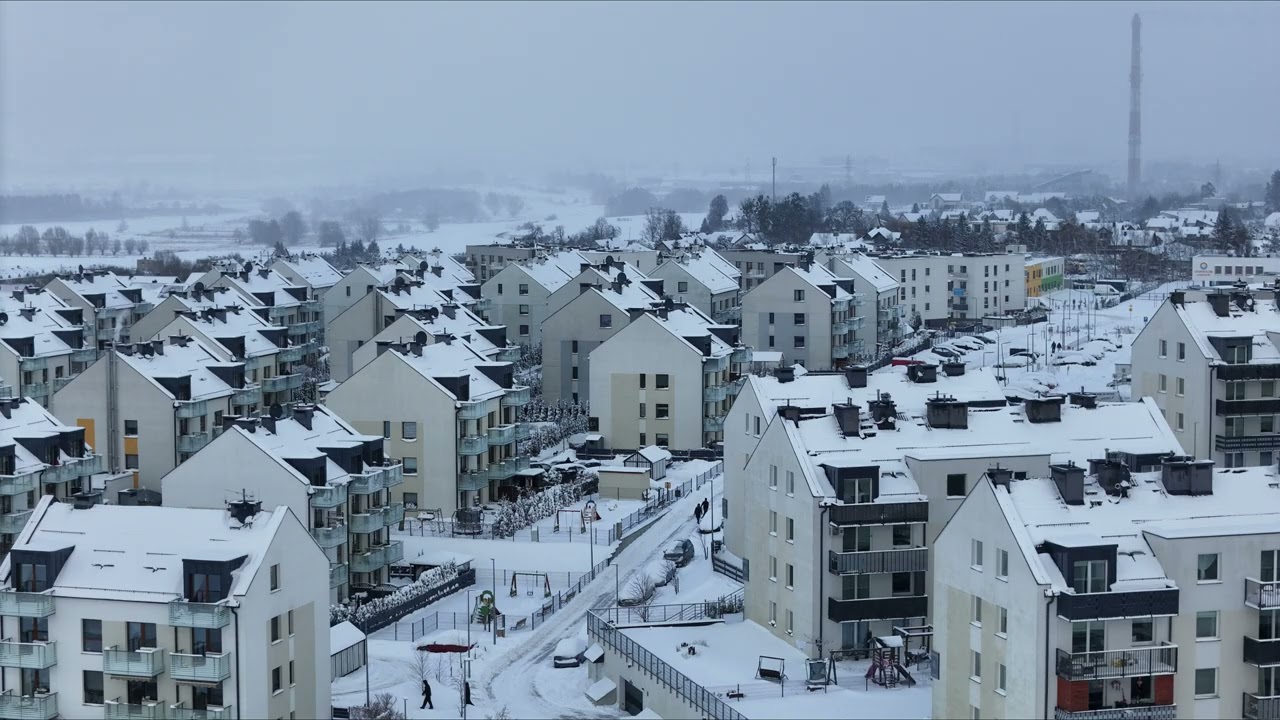 Tczew . Rokitki . Zima . Dji Air 3 . 
