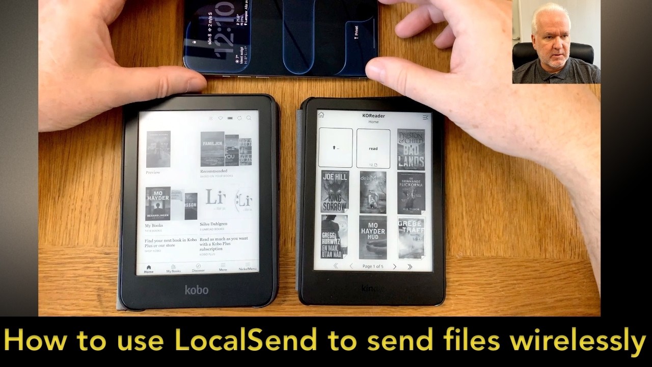 Как установить плагин LocalSend для KOReader и отправлять и получать файлы по беспроводной сети н...