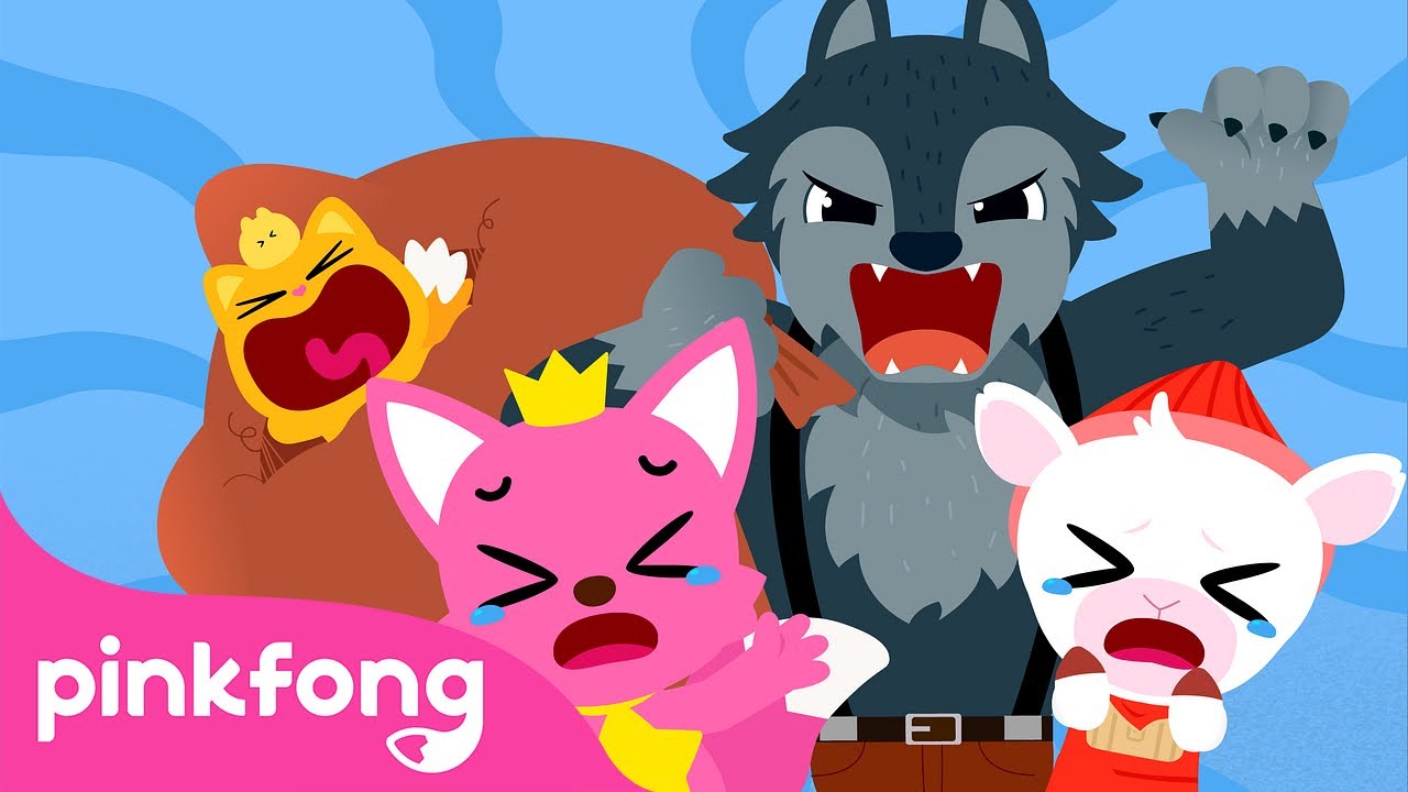 The Wolf and the Seven Little Goats | Mystical Fairy Tale | Spooky Cartoon | Pinkfong Official