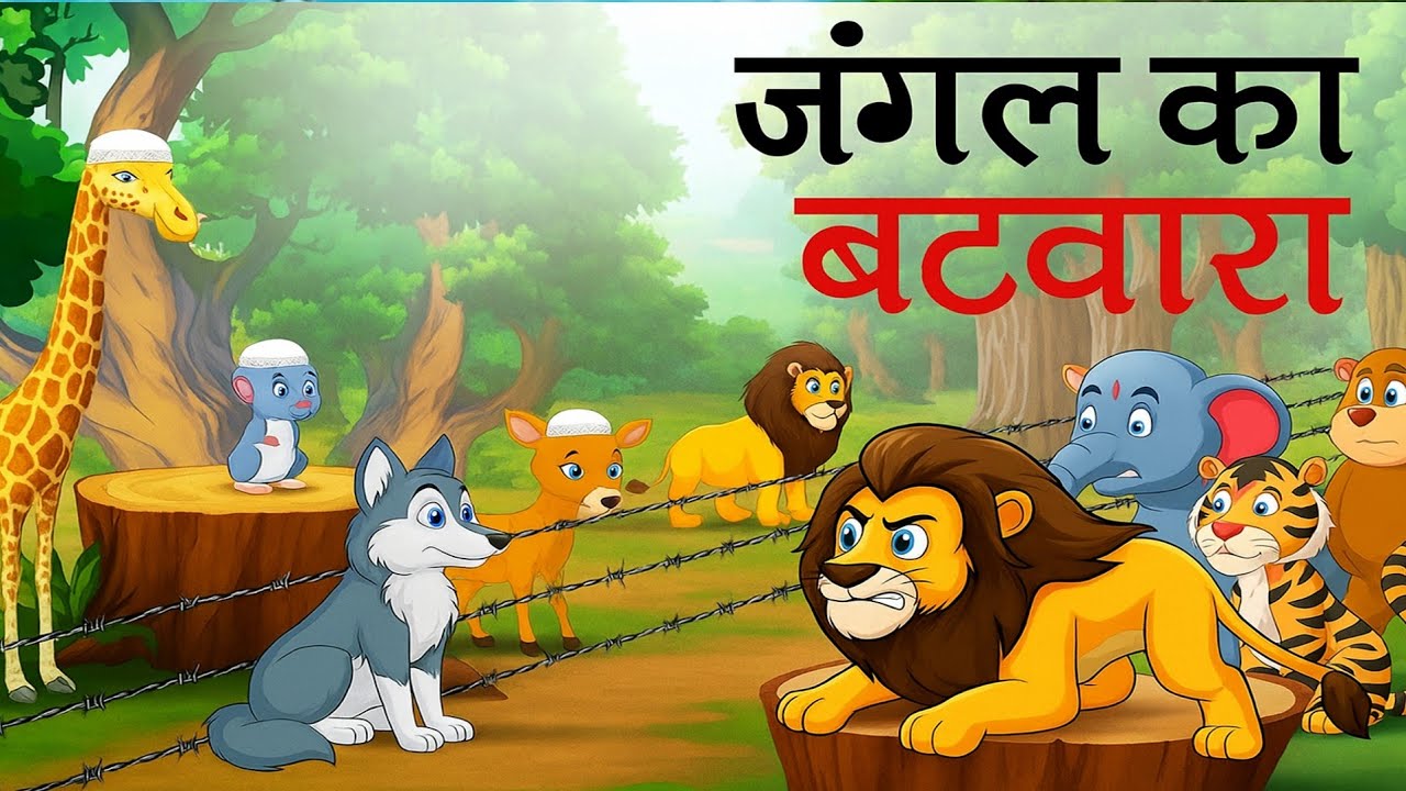जंगल का बँटवारा | Jungle Ka Batwaran | Hindi Kahani | Hindi Kahaniya | Kahani | Kahaniyan #cartoon 