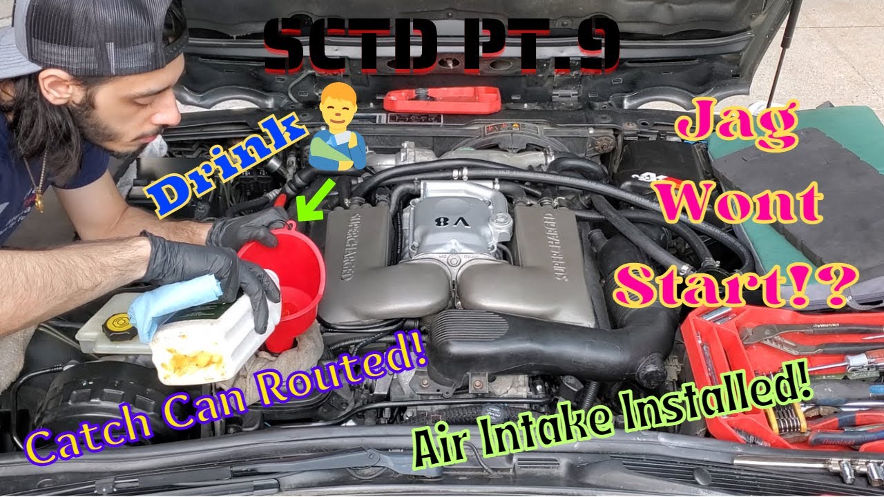 Jaguar XJR - Разборка нагнетателя, часть 9 | Установлены маслоуловитель, впускной коллектор и шки...