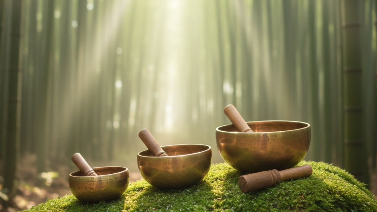 Tibetan Singing Bowls for Deep Sleep | Healing Meditation Music | Stress Relief & Zen Energy