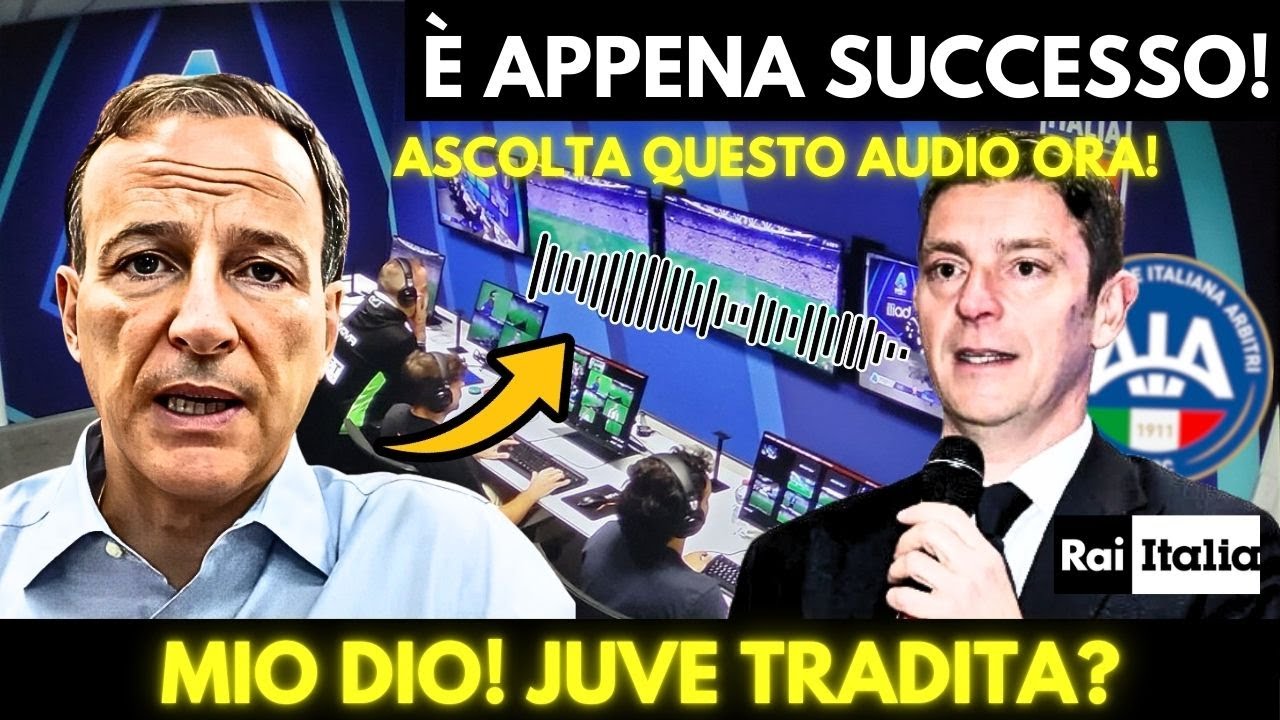 JUVENTUS nella BUFERA! 😱 L&rsquo;AUDIO SEGRETO della RAI che cambia tutto!