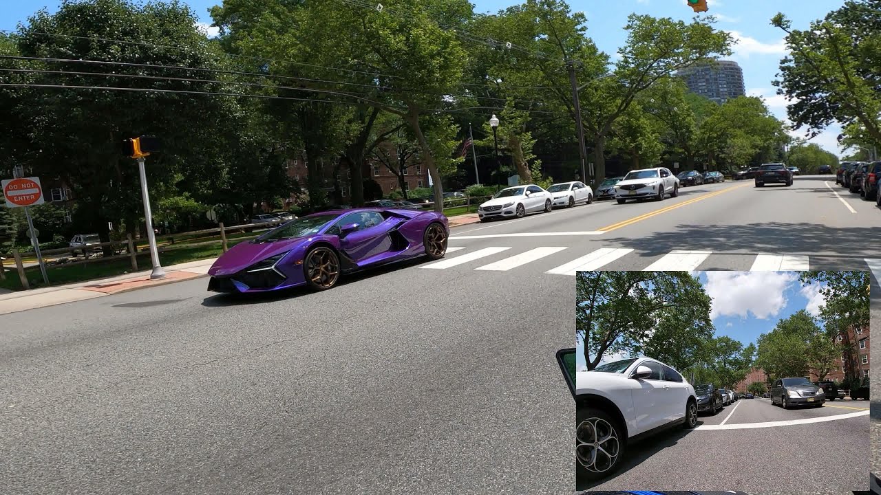 Purple Thunder (spotted a sick Lamborghini)
