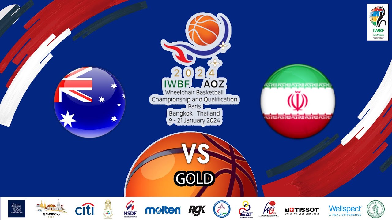 2024 IWBF Asia Oceania Championships I GOLD I  Men's I  AUS VS IRI