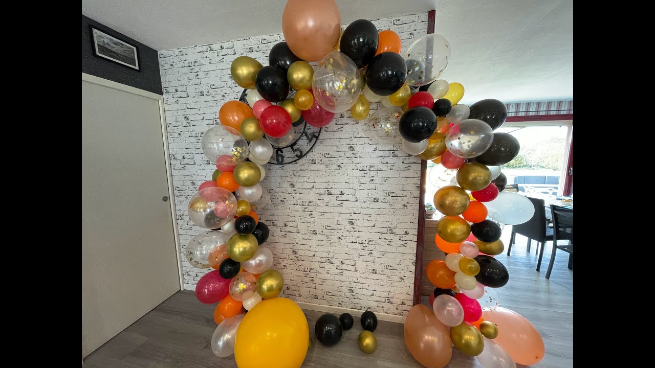 TUTO ARCHE de BALLONS - de A &agrave; Z - FACILE &agrave; r&eacute;aliser