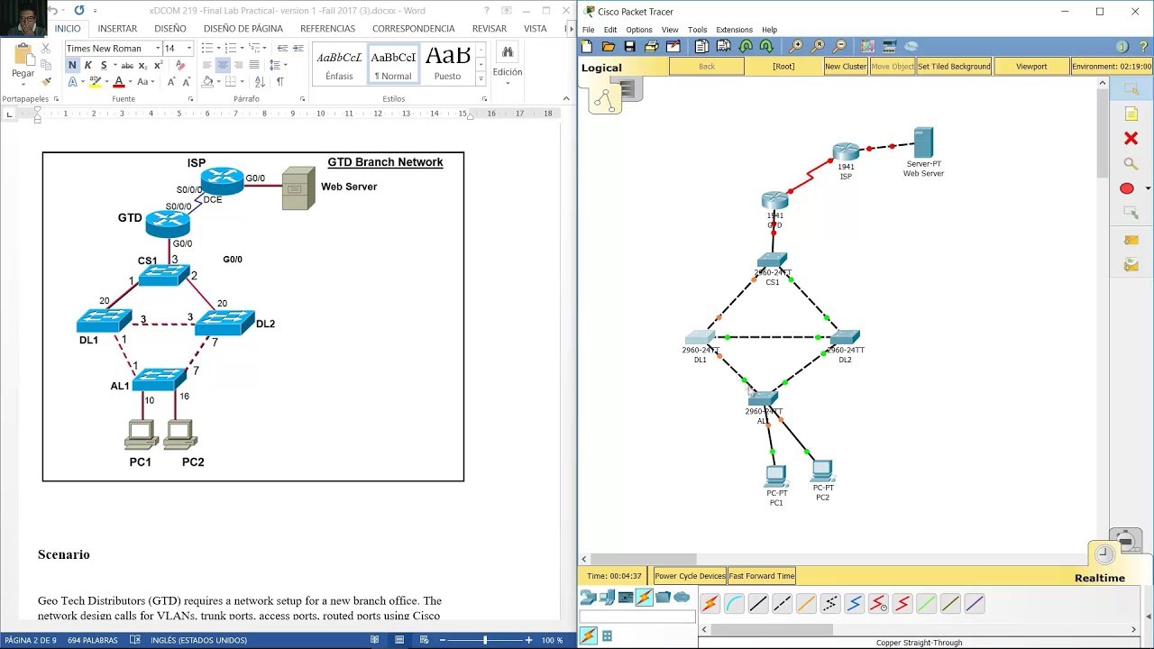 VLANs and interVLAN Routing Challenge