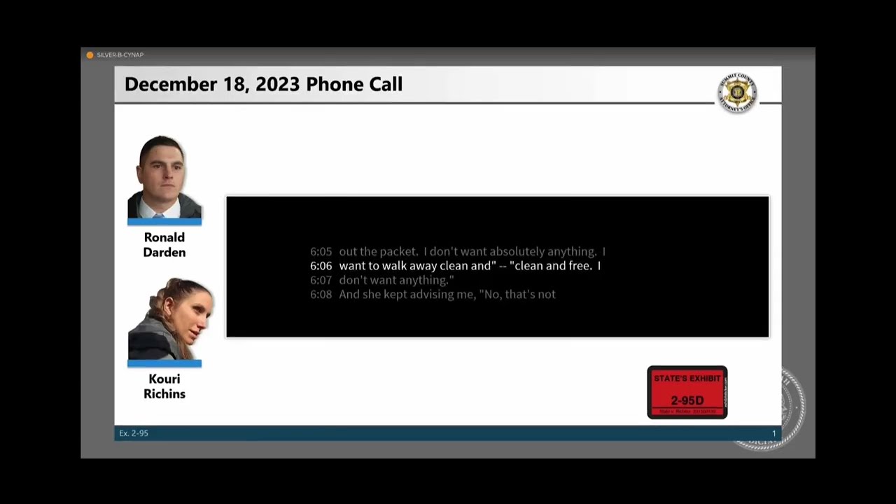 Kouri Richins 12/18/23 jail phone call: Her attorney divorce consultation, brother Ronald Darden