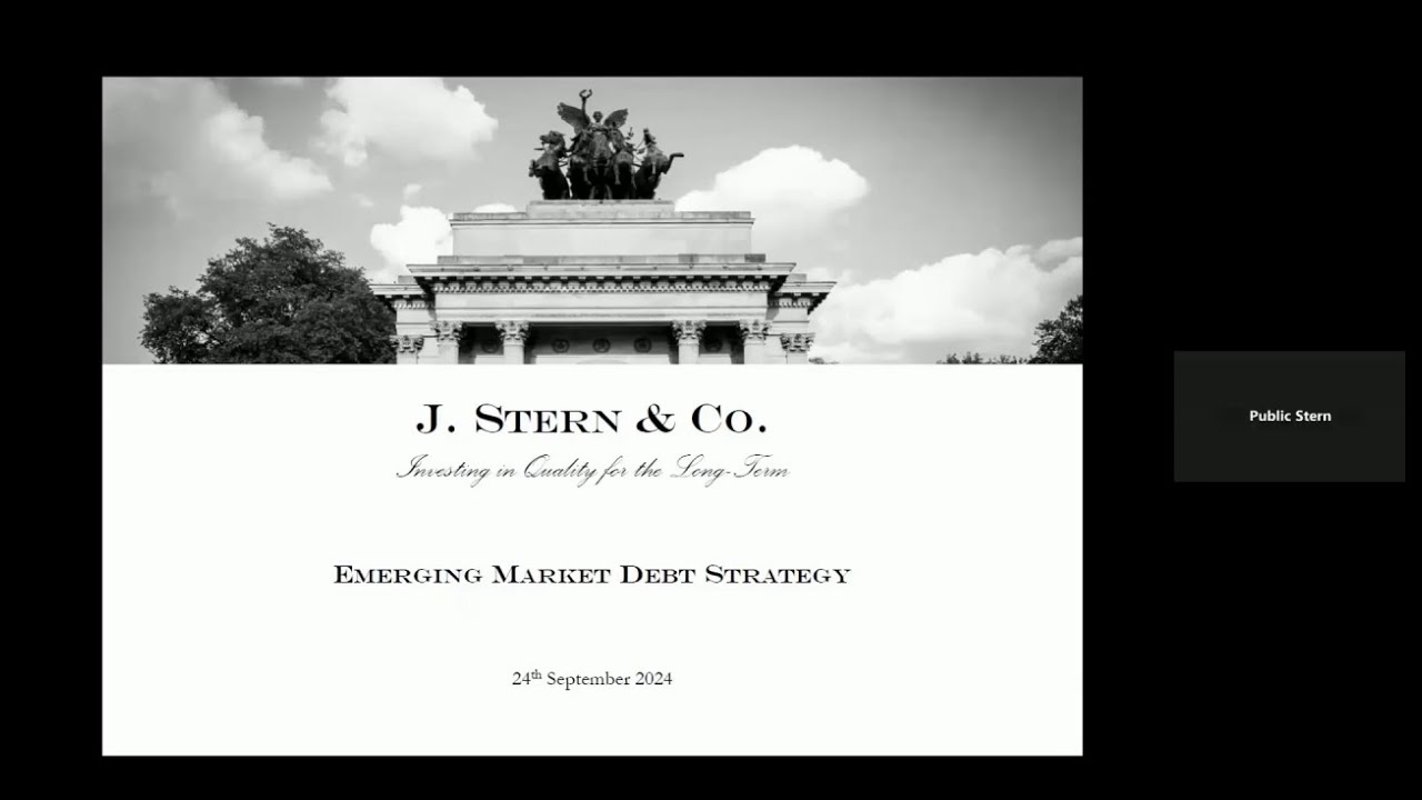 Webinar: Emerging Market Debt Strategy Investment Update - September 2024