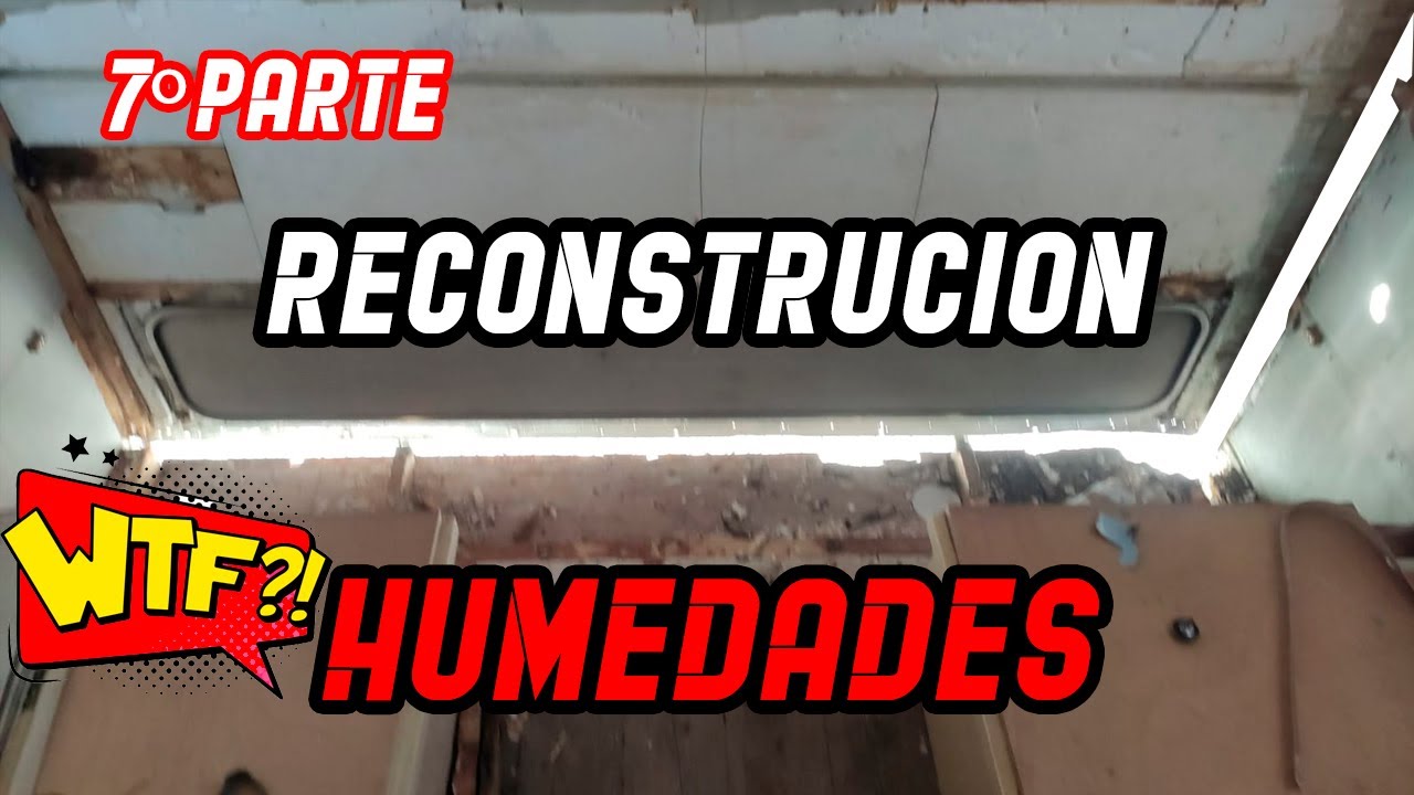 7# Humedades🌧️🪓Reconstruir auto caravana Segunda mano. Colocando maderas nuevas🪓
