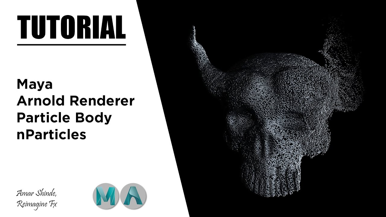 Моделирование частиц тела | Maya и Arnold Renderer | Учебное пособие
