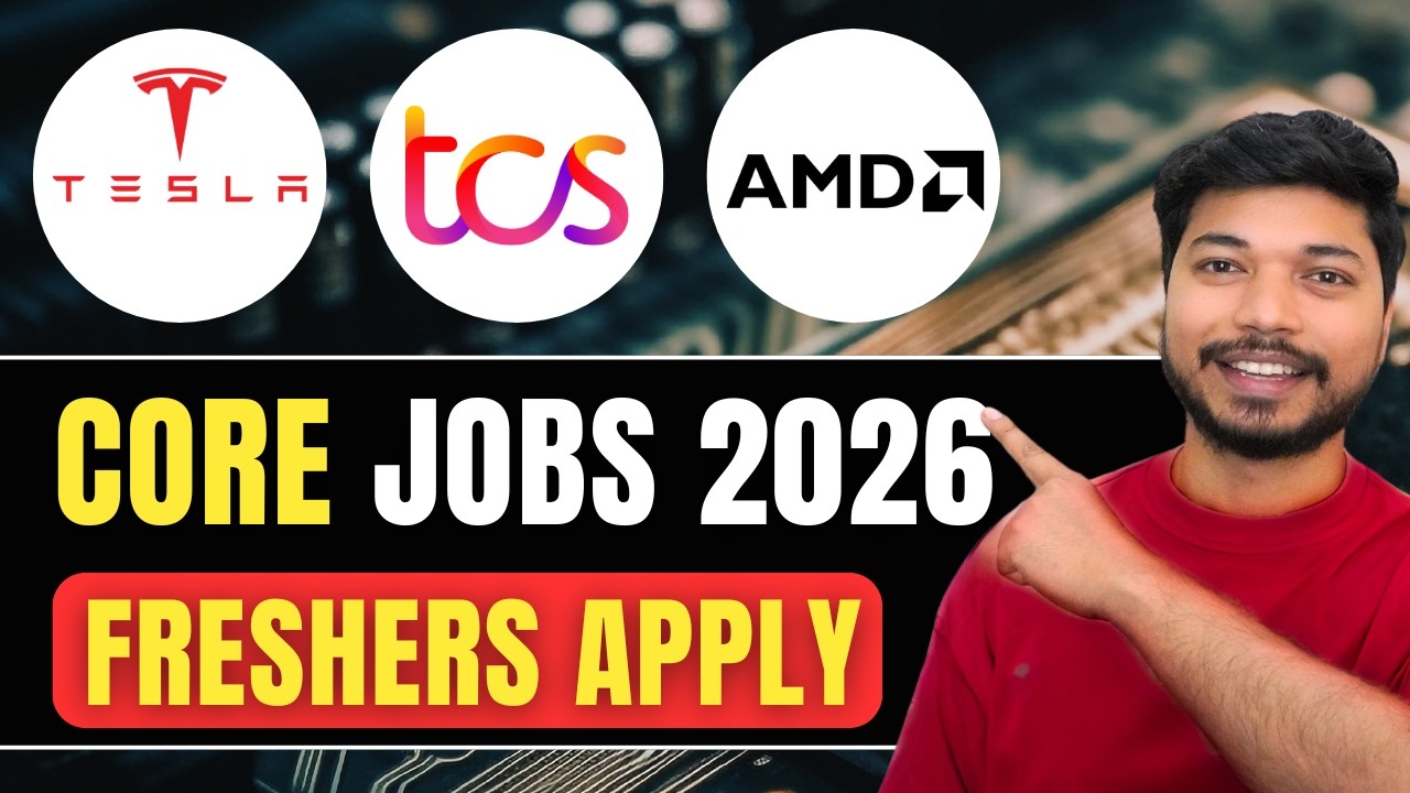 Electronics Jobs 2026 🚨 Tesla, Volvo, Qualcomm, AMD & TCS Hiring | Apply Now