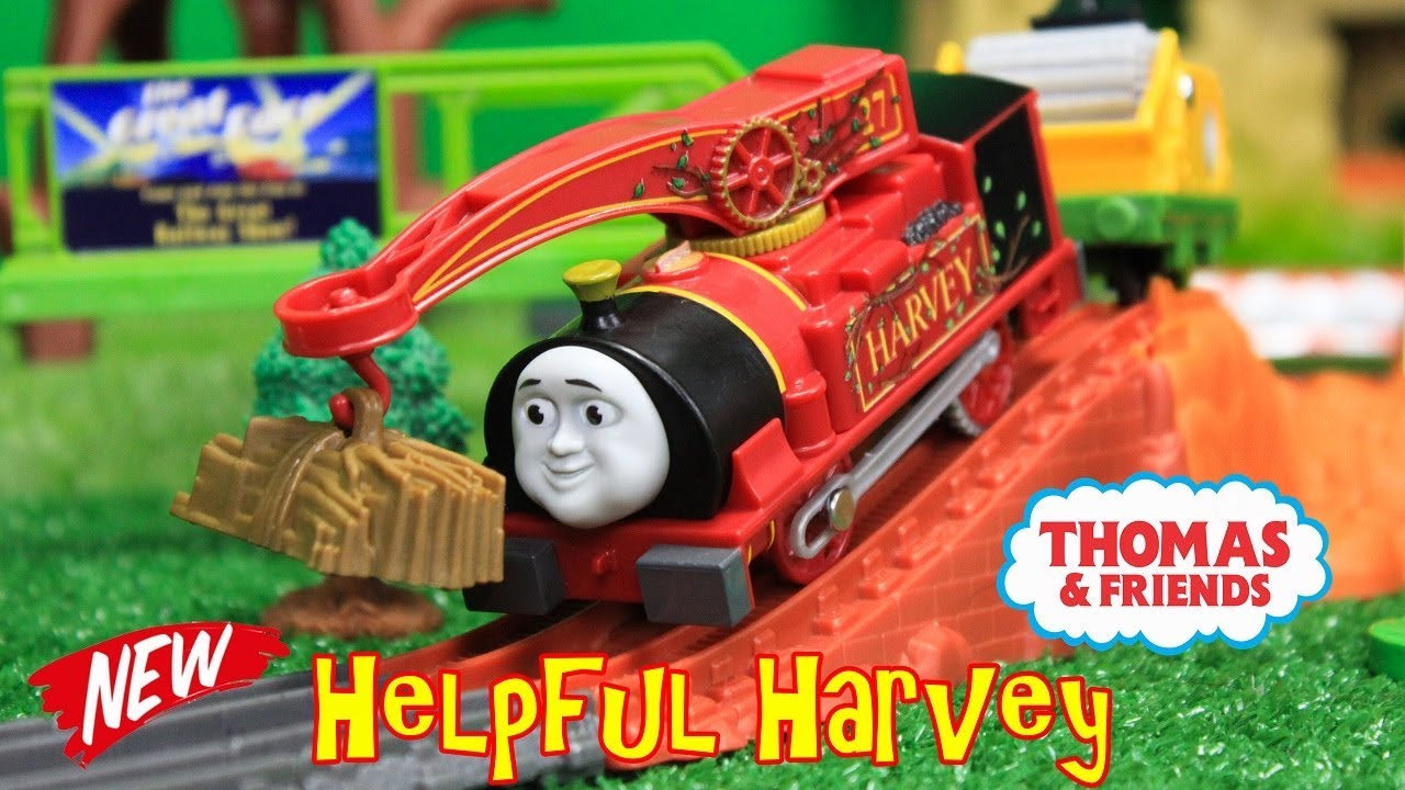 THOMAS AND FRIENDS TRACKMASTER HELPFUL HARVEY Unboxing|Thomas & Friends Toy Trains Kids Video