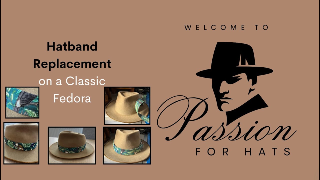 Adding or upgrading a fedora or trilby hatband