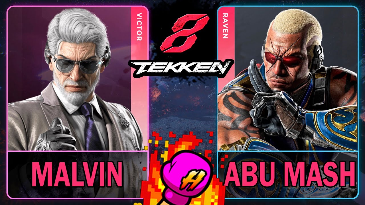 Tekken 8 Malvin (VICTOR) VS Abu Mash (RAVEN)🥊 鉄拳8🥊4K 60ᶠᵖˢ🥊T8🥊TK8 #tekken
