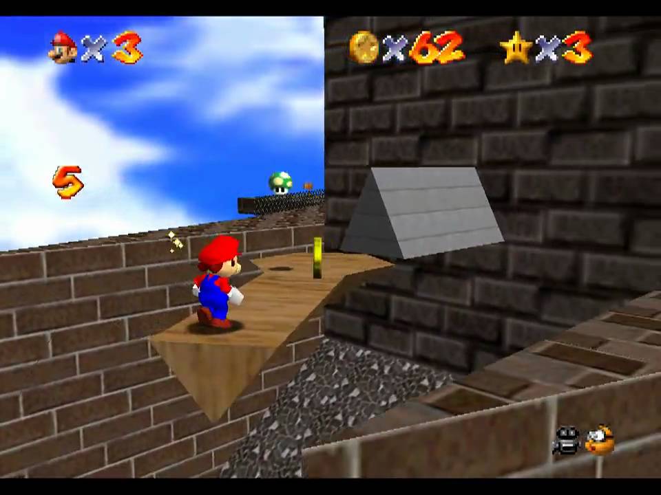 Super Mario 64 - Whomp's Fortress Freerun (TAS)