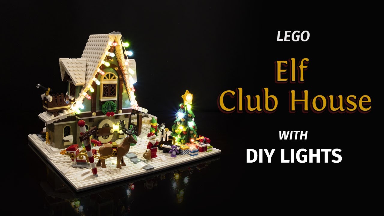 LEGO Elf Club House 10275 with DIY LED Lights