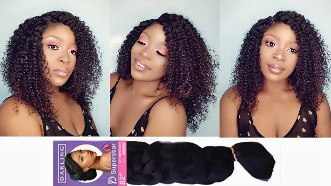 Curly Crochet Wig| Using Darling Super Star Braiding Hair|Macamy