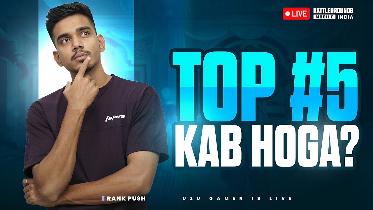 ROAD TO TOP 5 | CONQUEROR RANK PUSH DAY - 16 | BGMI LIVE | UZU GAMER