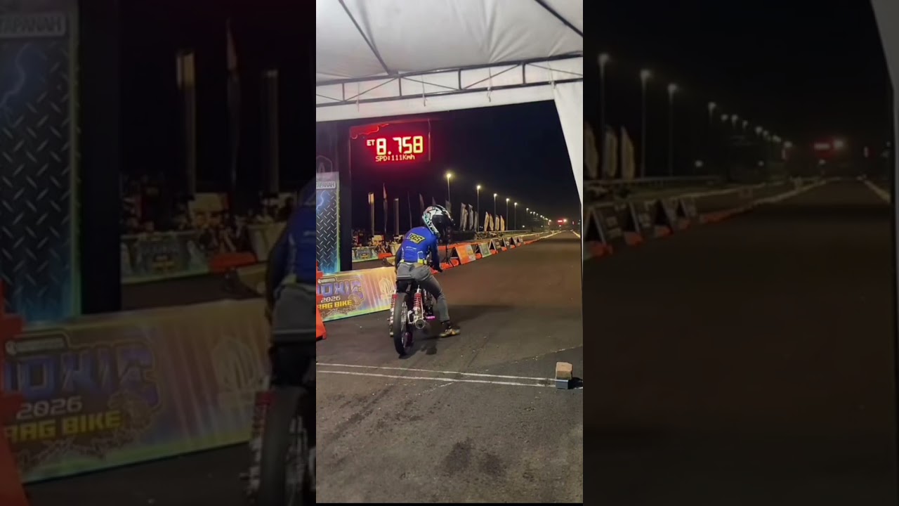 Acara drag bike yang di adakan di gelora bung Tomo Surabaya 2026