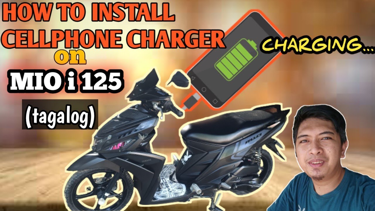 HOW TO INSTALL CELLPHONE CHARGER ON MOTORCYCLE | YAMAHA MIO i 125 | FAST AND EASY