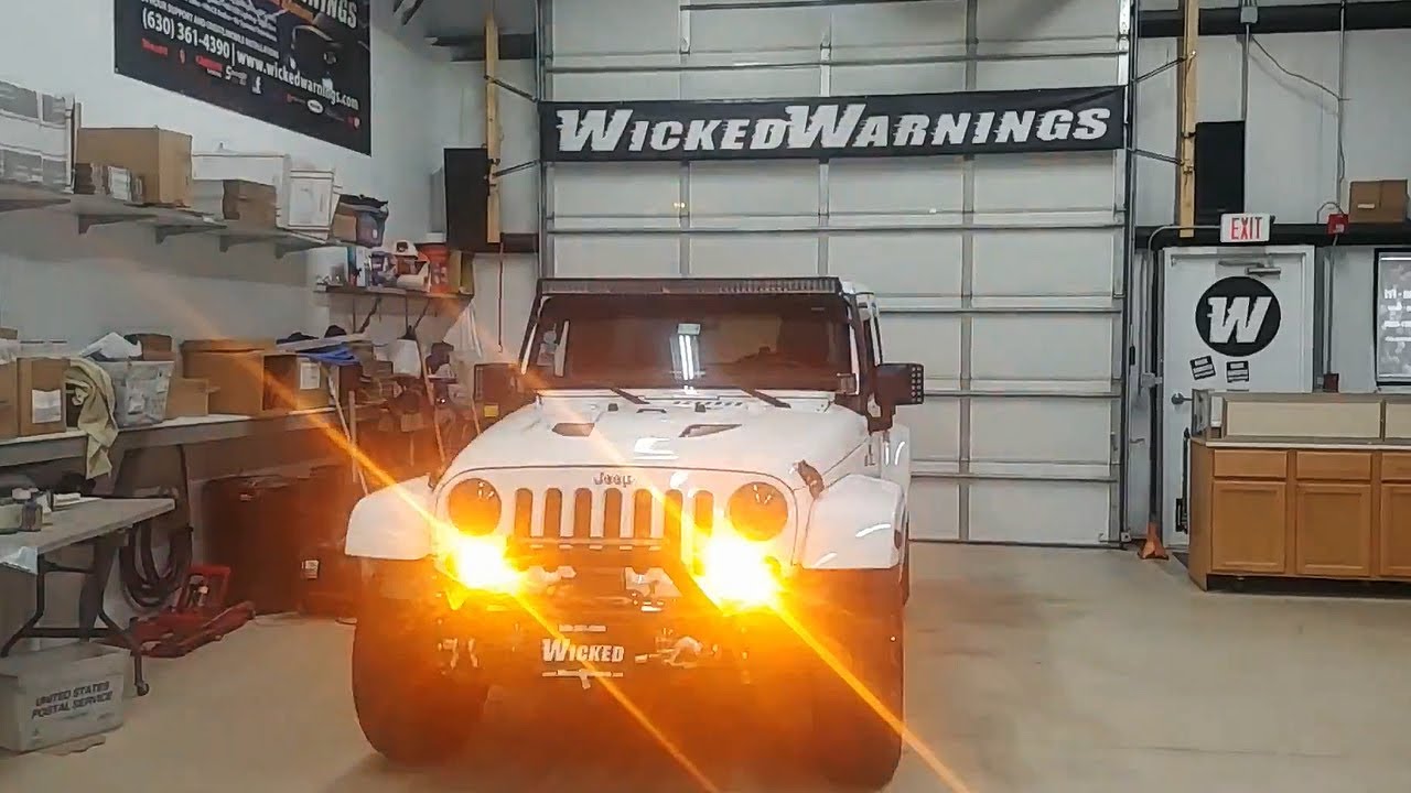 Jeep Wrangler Safety Vehicle Lighting Install