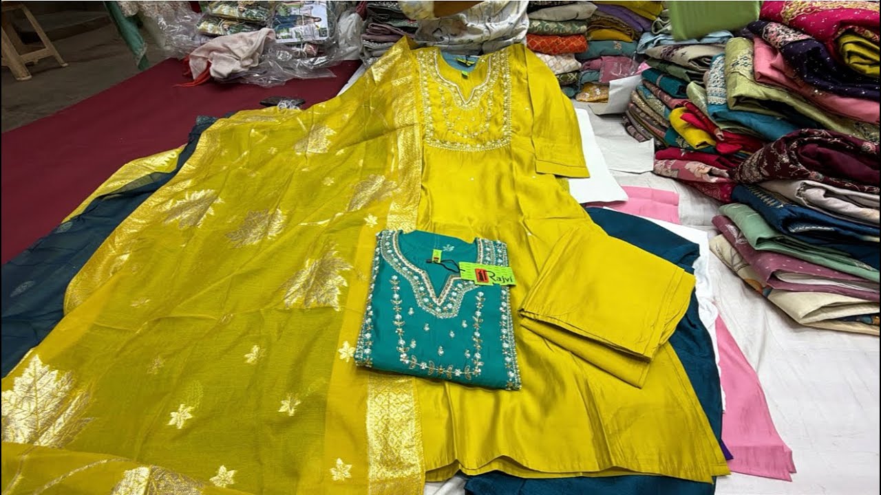 chickpet Bangalore wholesale designer kurti sets & sharara sets ||Single piece courier available