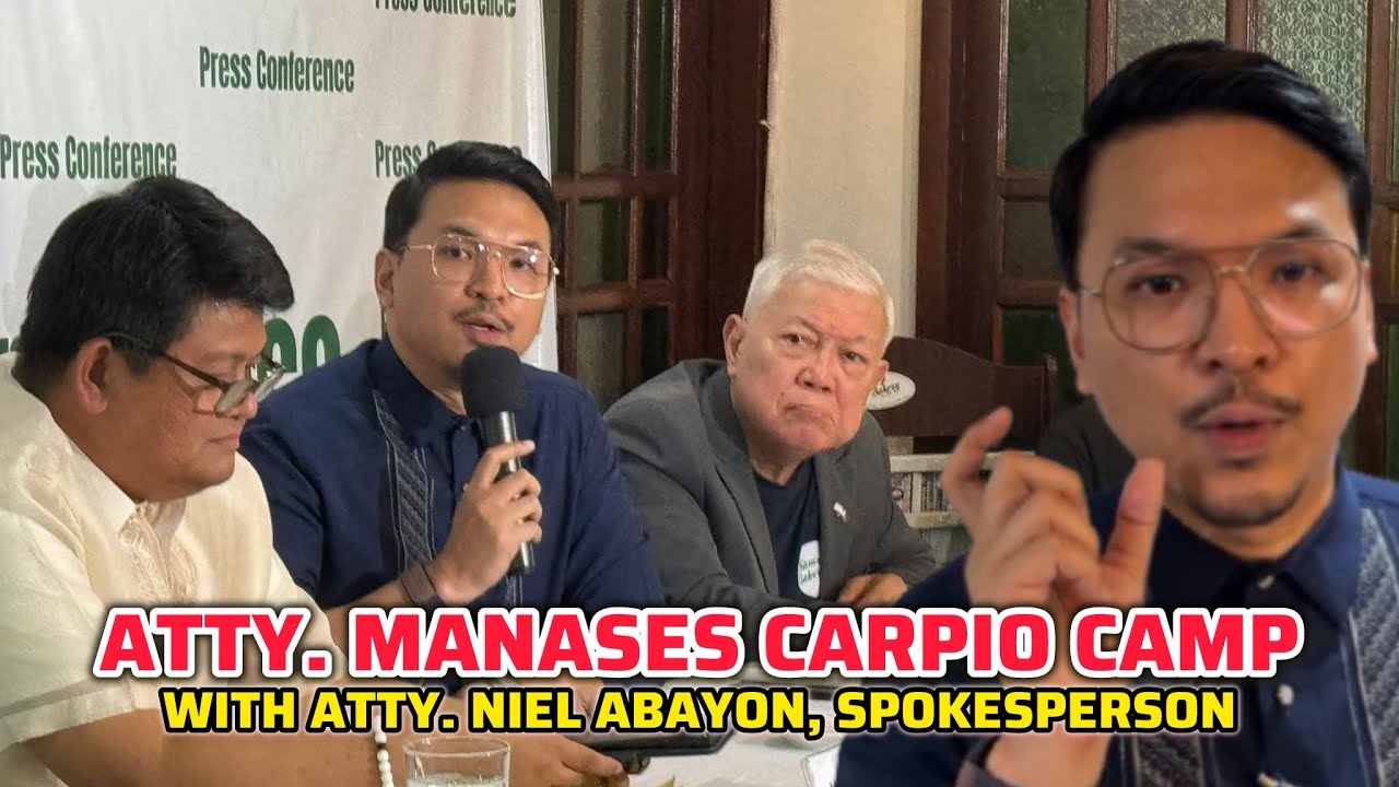 ATTY. MANS CARPIO CAMP PRESS CONFERENCE | 4 MAY 2026