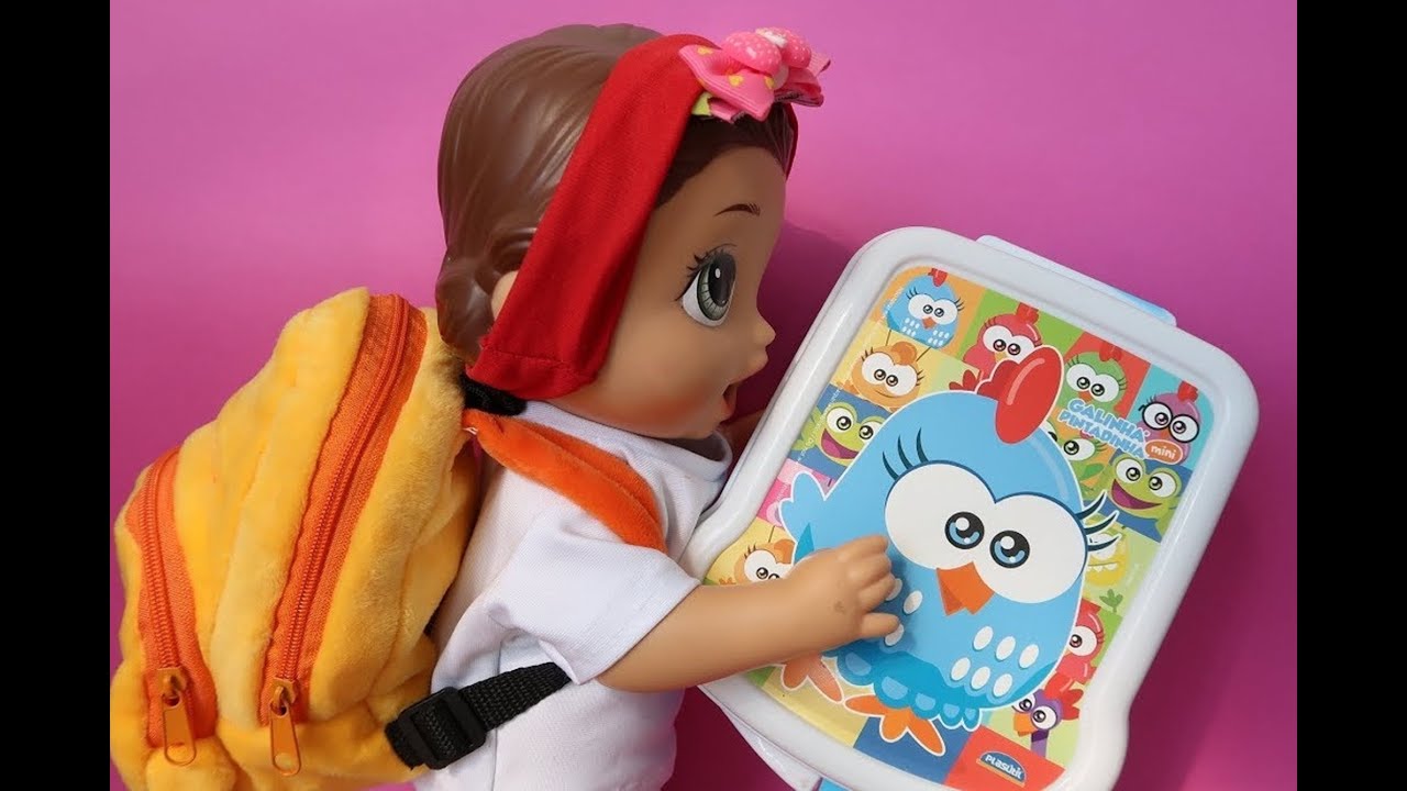 ARRUMANDO AS LANCHEIRAS DA ESCOLINHA E DO PASSEIO BABY ALIVE AMANDINHA