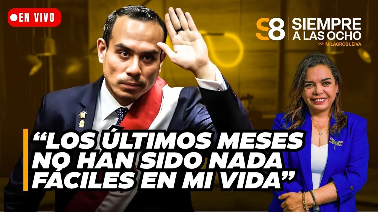 🟡 EL PRESIDENTE JOSÉ JERÍ HOY CON MILAGROS LEIVA EN VIVO | Siempre a las ocho