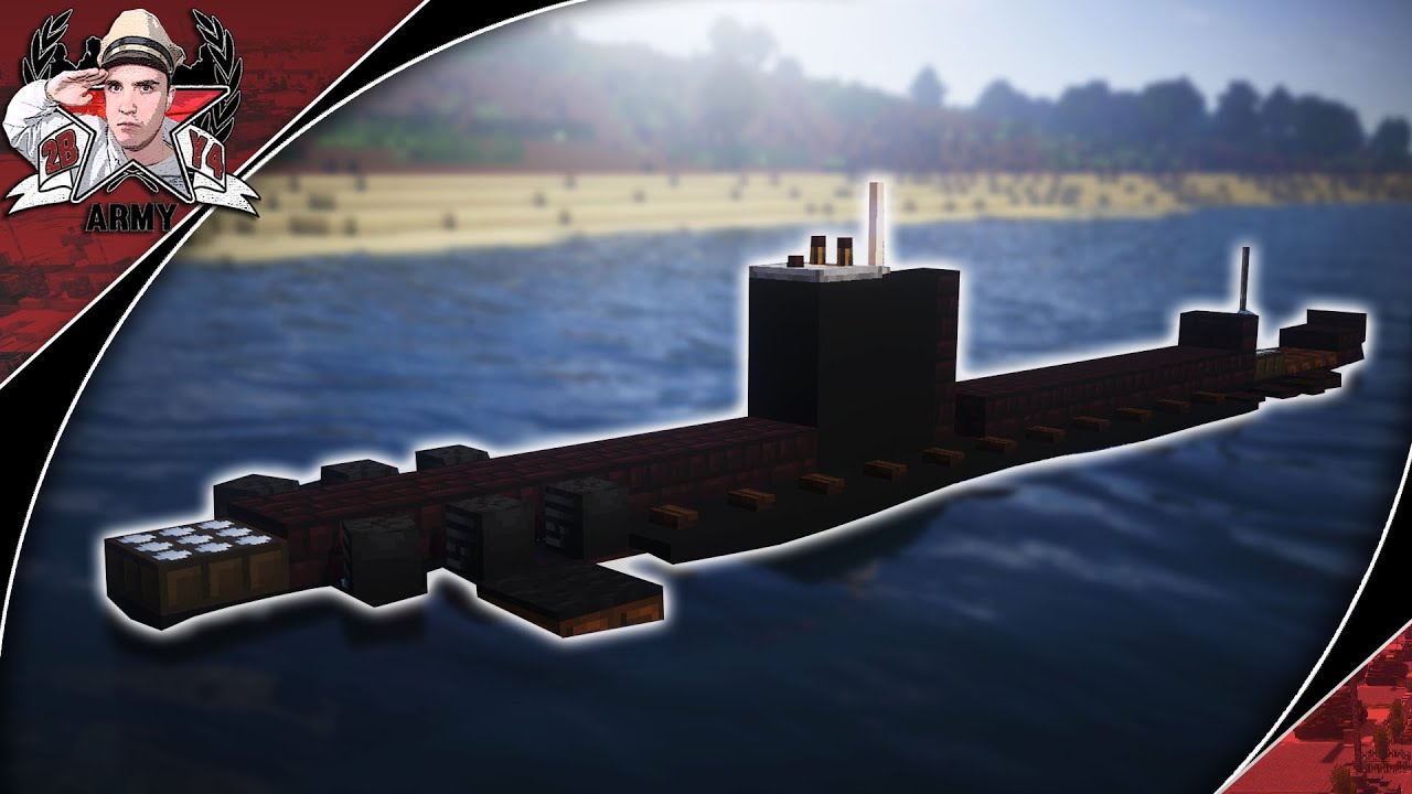 Minecraft Bath Tub Builds: Cold War USS Nautilus | Nuclear Powered Submarine Tutorial (1:5 Scale)