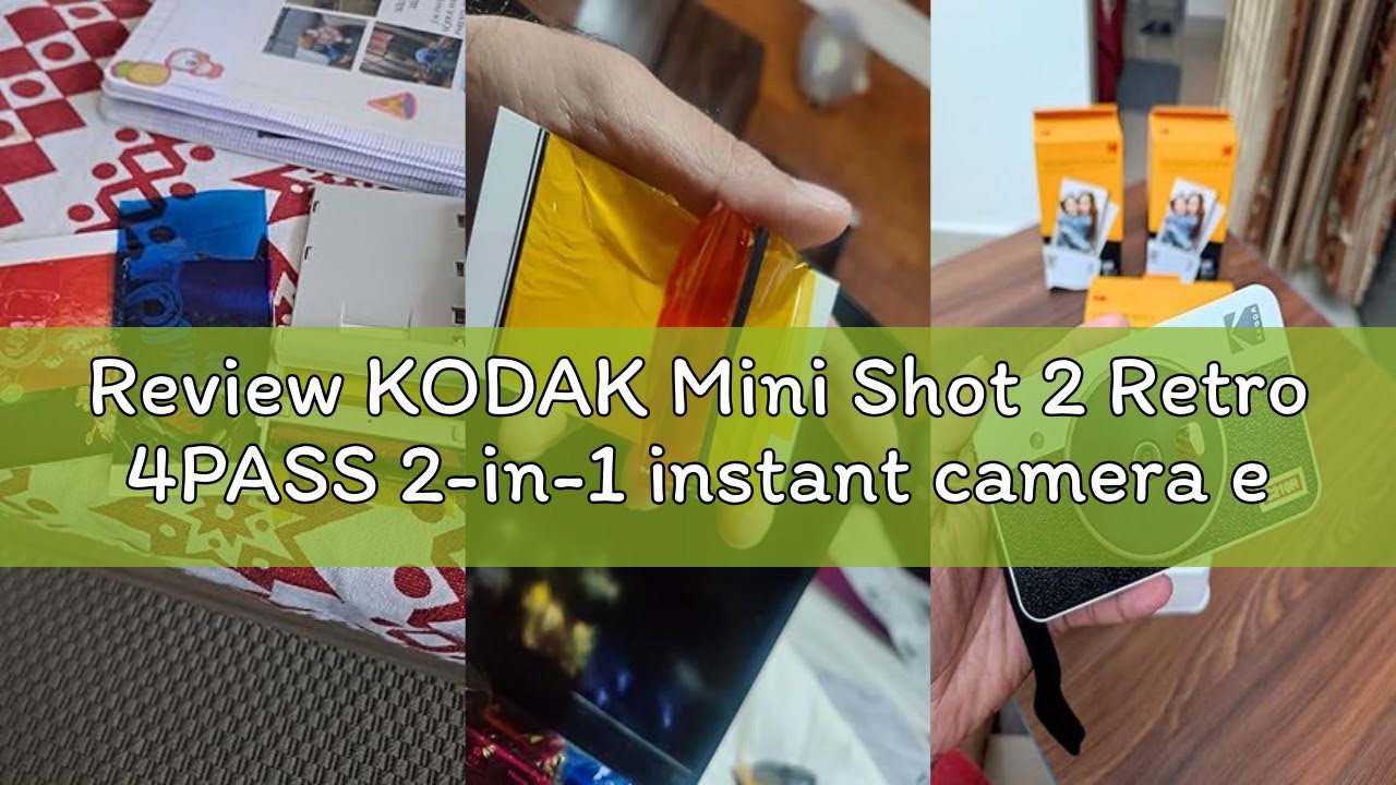 Review KODAK Mini Shot 2 Retro 4PASS 2-in-1 instant camera en fotoprinter (5,3 x 8,6 cm) + 68 vellen