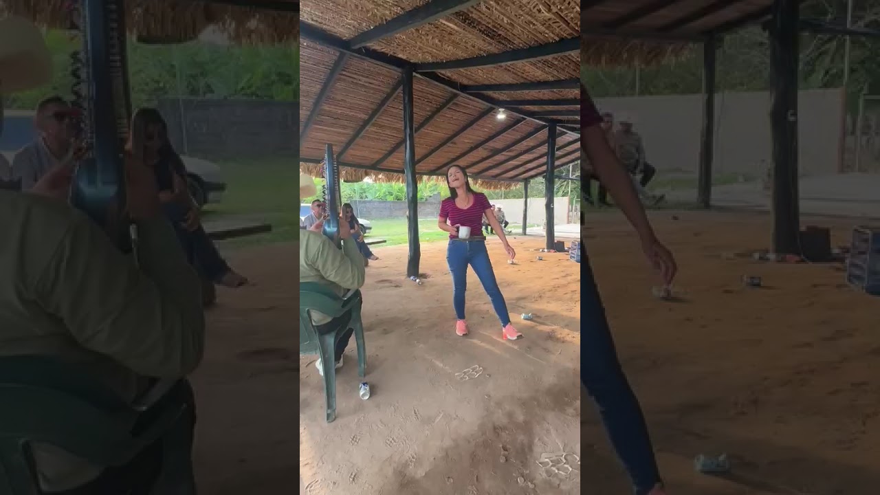 Glendys García en el caney de Mayra tovar