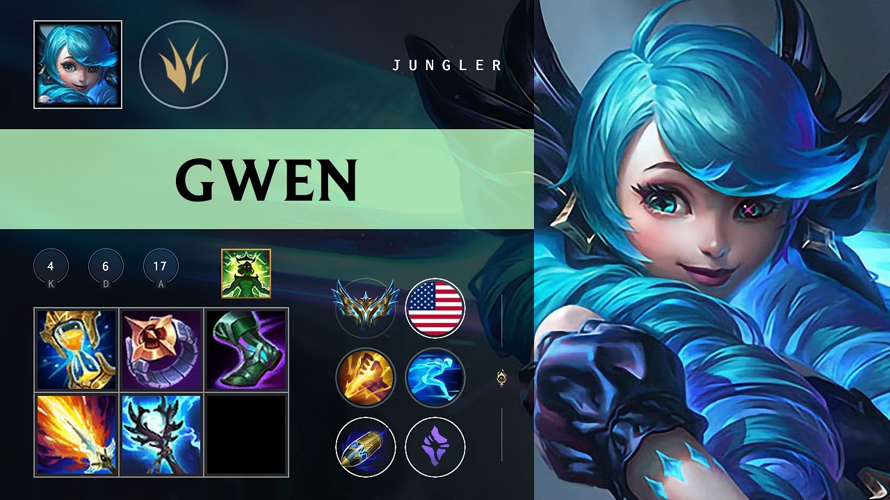 Gwen Jungle vs Master Yi - NA Challenger Patch 26.08
