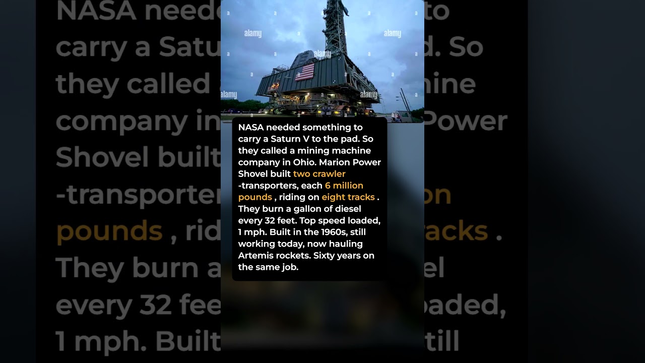 NASA's Rocket Hauler Was Built by a Mining Firm