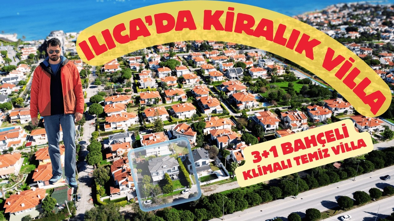 Çeşme Altınyunus'ta Denize Yürüme Mesafesinde 3+1 Bahçeli Sezonluk Kiralık Villa | Elit Yaşam