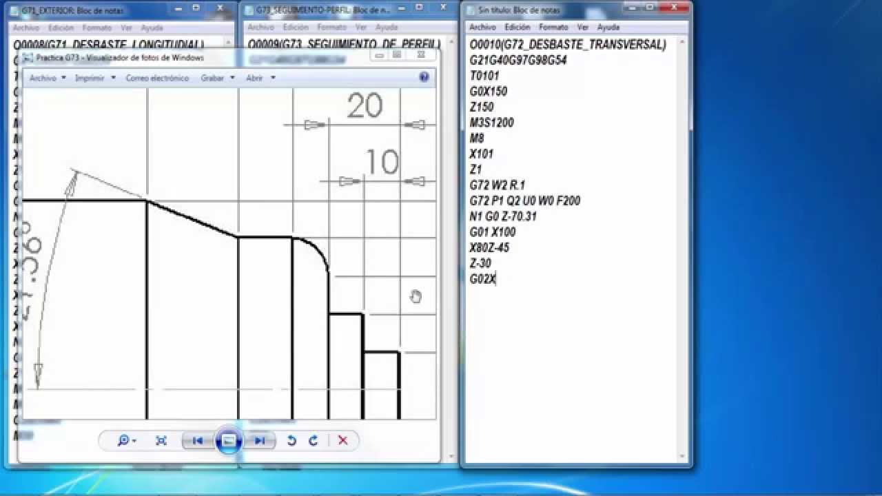 G72 DESBASTE TRANSVERSAL video 4