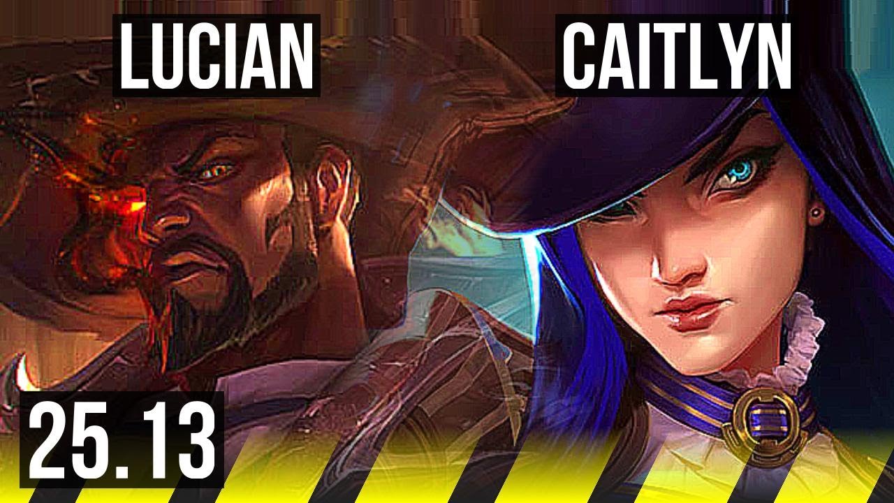 LUCIAN & Nami vs CAITLYN & Janna (ADC) | 14/1/3, Legendary | KR Challenger | 25.13