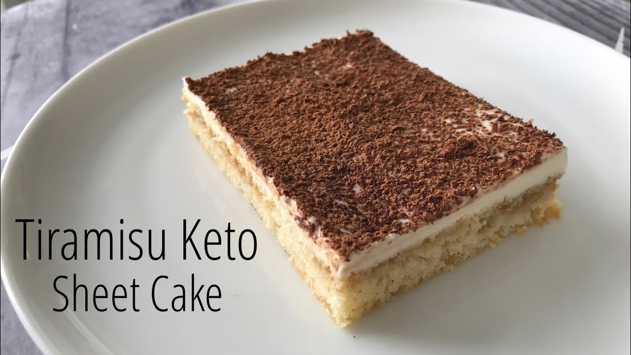 Tiramisu Keto Sheet Cake