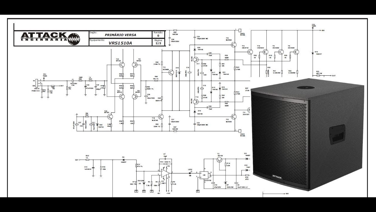 Análise Amplificador Attack VRS 1510A. Sub Woofer!
