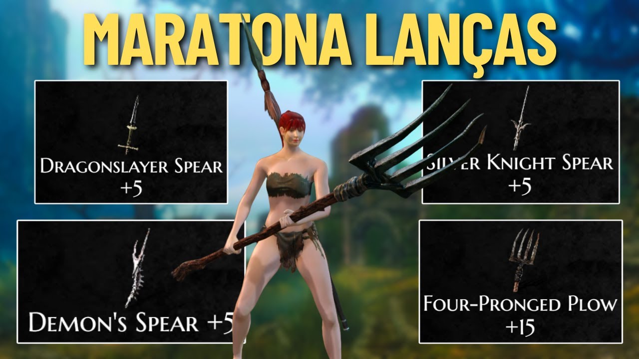 Dark Souls 1 usando apenas LANÇAS - Maratona Souls