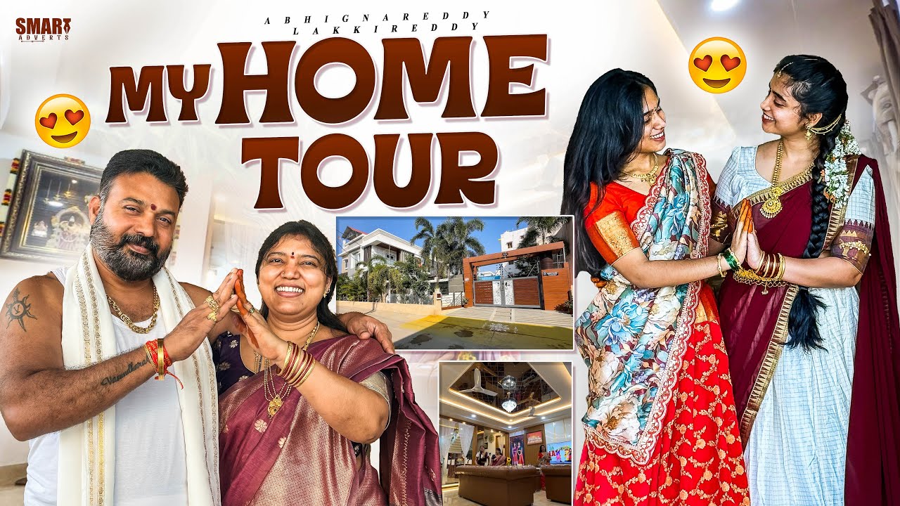 మా Full Home Tour😍🏡||Lakkireddy Palace🥳||@AbhignareddyLakkireddy 