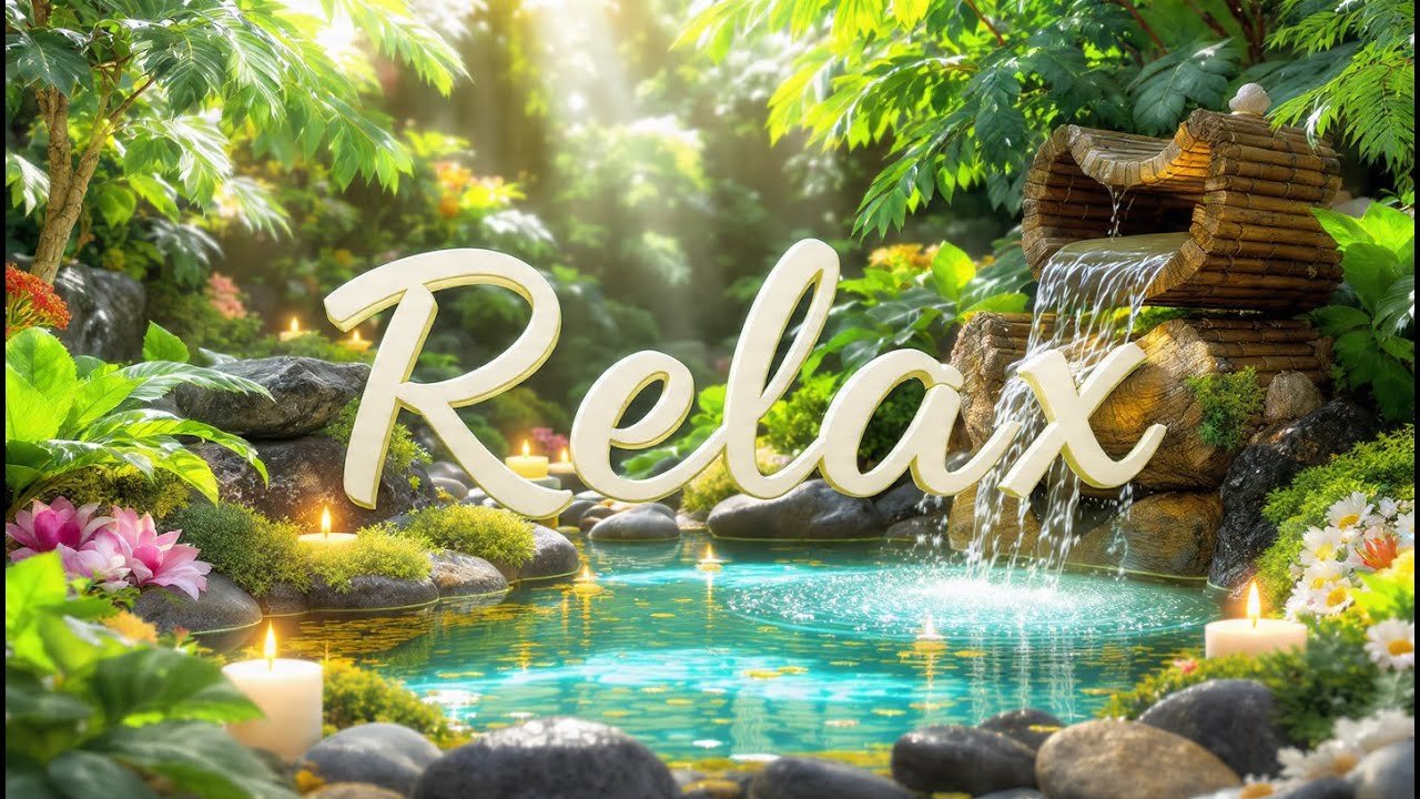 Meditation and Deep Sleep Music with Zen Bamboo Fountain | LIVE