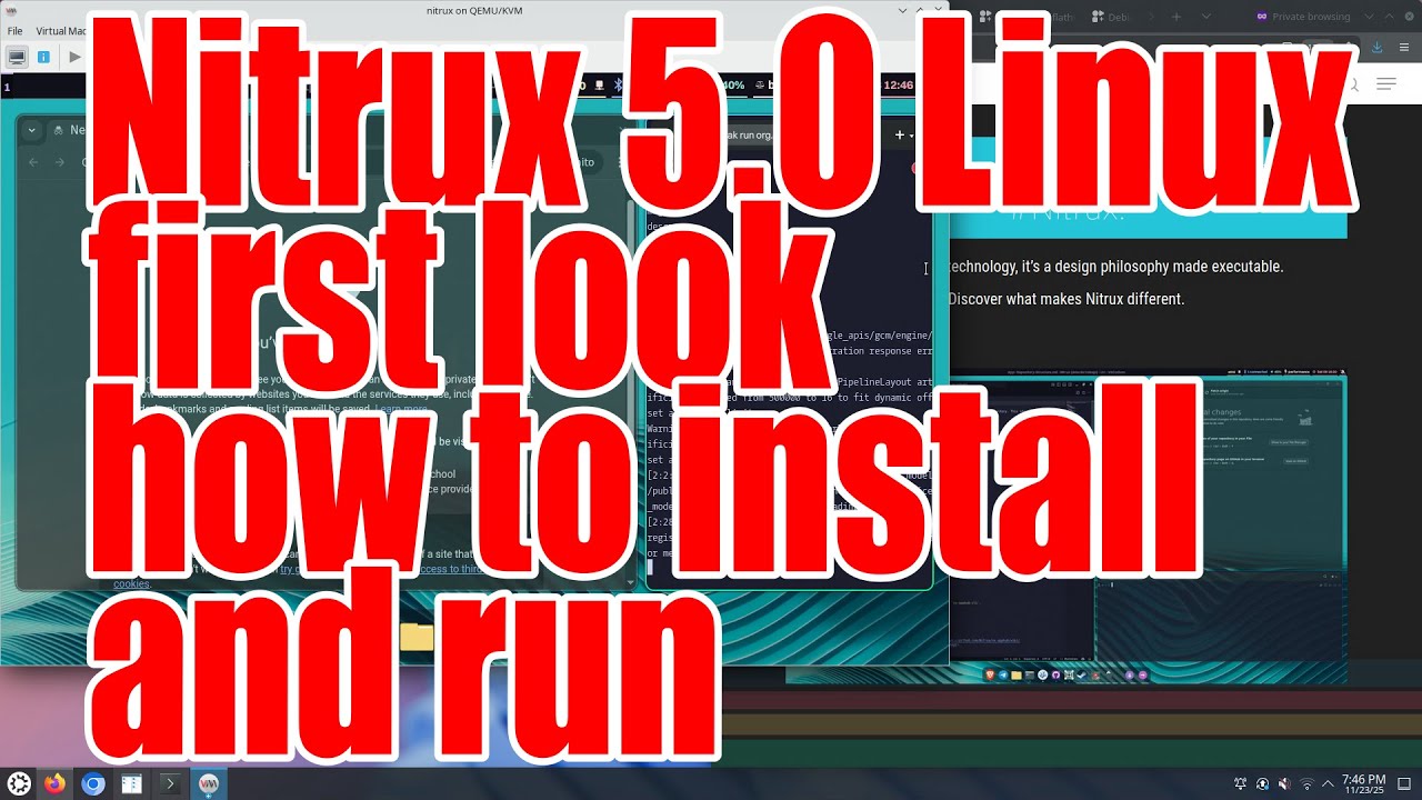 Nitrux 5.0 Linux first look how to install and run tutorial - November 2025 - 226c9168
