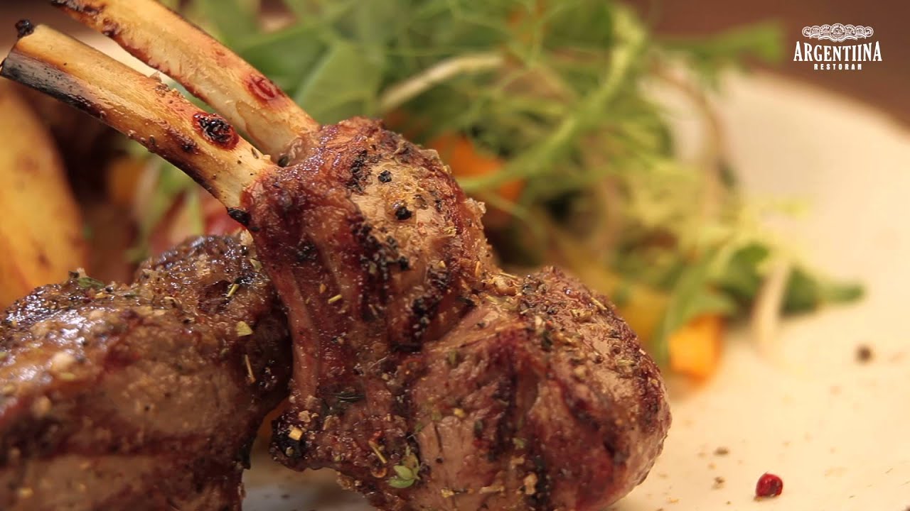 Grillitud lambatalle karree | Grilled Baby Lambchops  Argentina restaurant in Tallinn