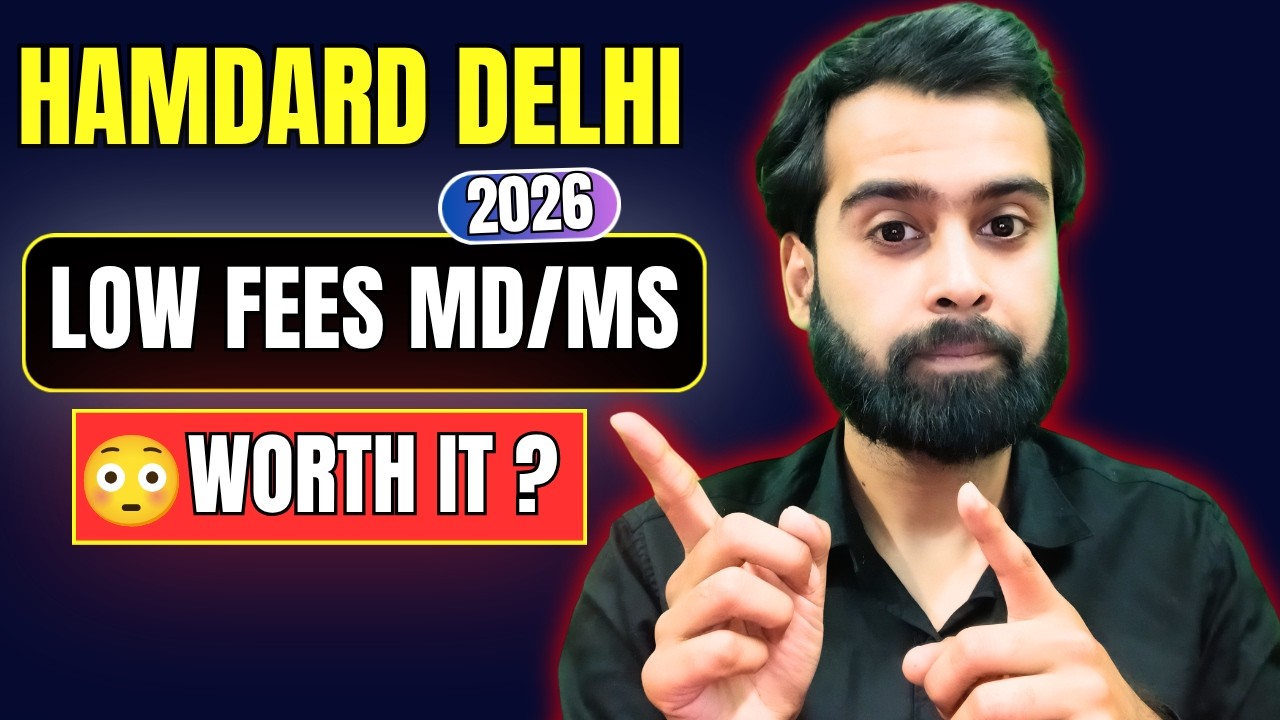 Hamdard Delhi MD/MS Cutoff, Fees & Stipend | NEET PG 2026
