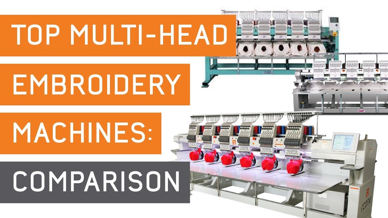 Best Commercial Embroidery Machine Comparison | Multi-head: Ricoma vs Tajima vs SWF Spec. Comparison