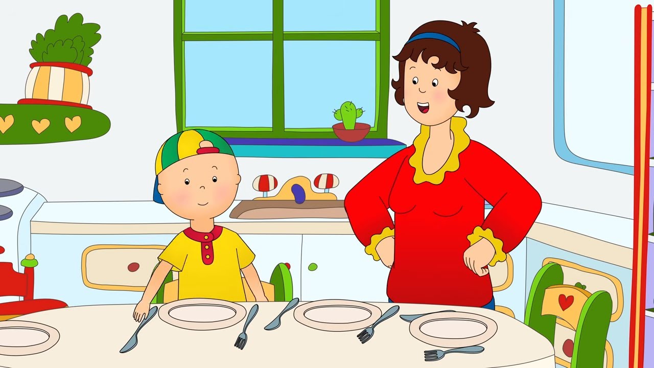 Le dîner d’anniversaire | Dessins animés pour enfants | Caillou en Français